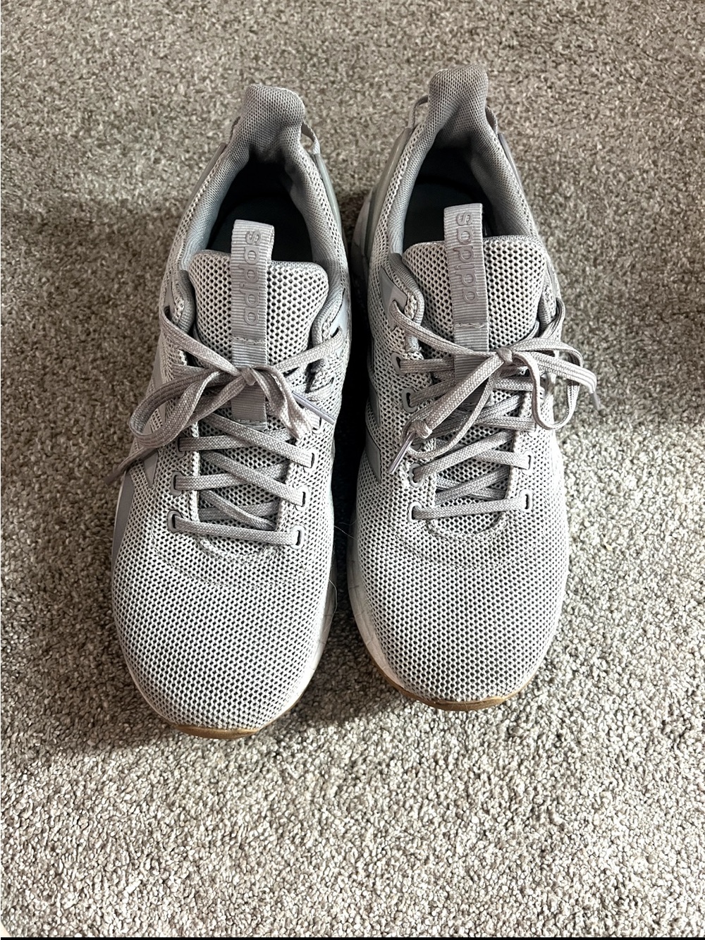 adidas Men’s Light Gray Mesh Sneakers